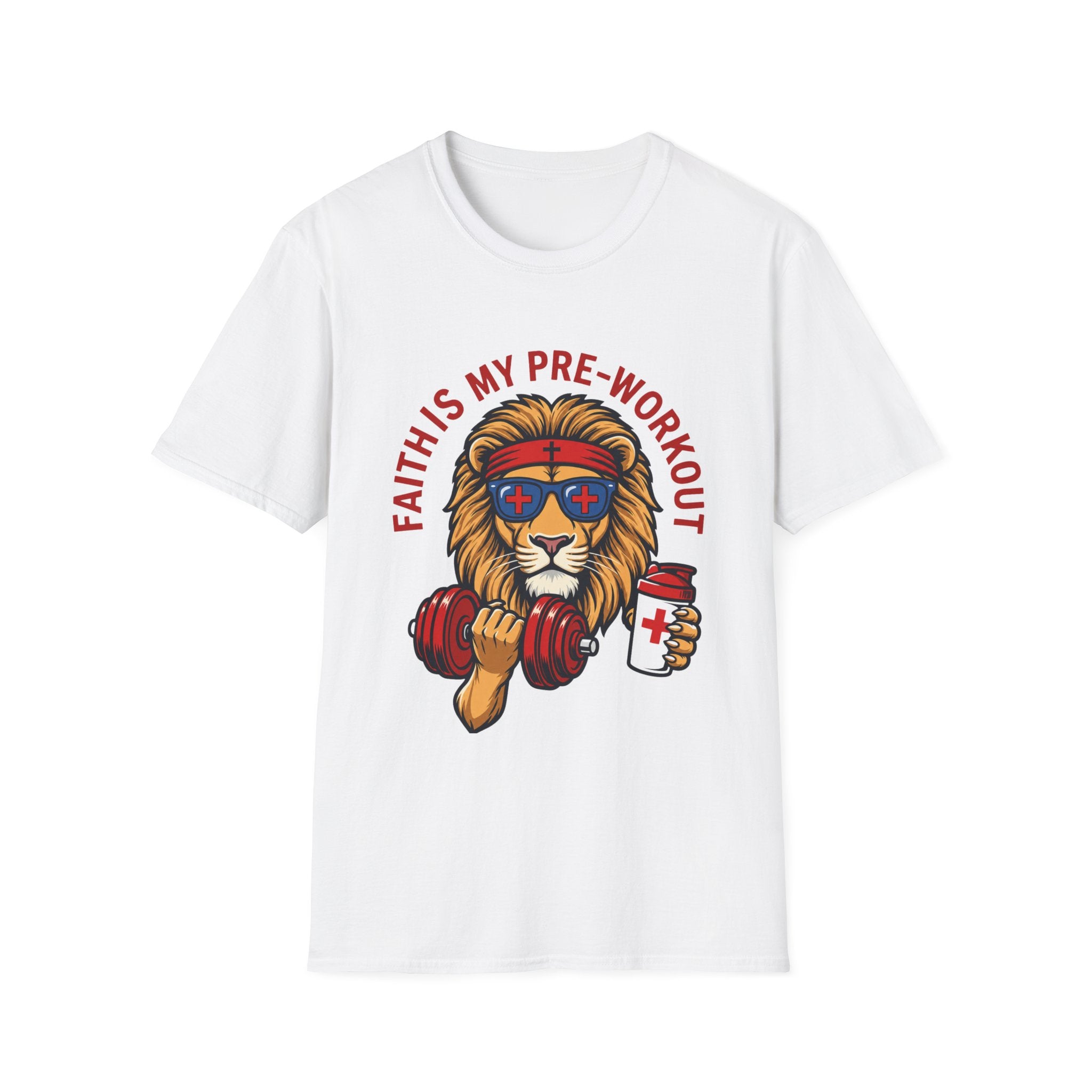 Faith Is My Pre-Work Out Lion T-Shirt