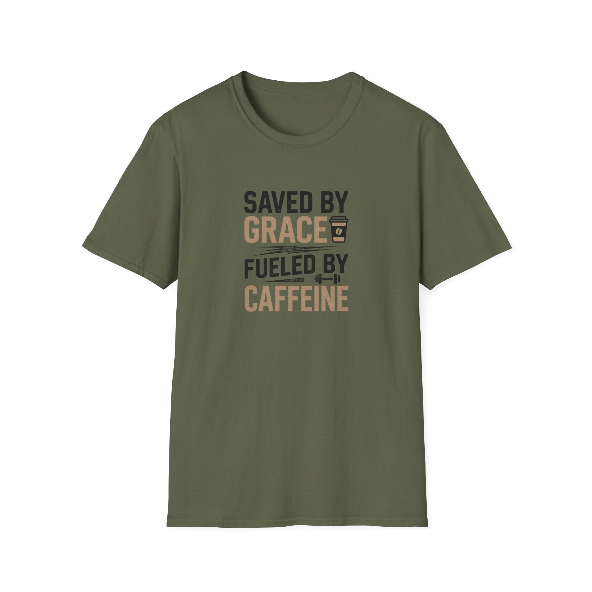 Saved By Grace Fueled By Caffeine T-Shirt