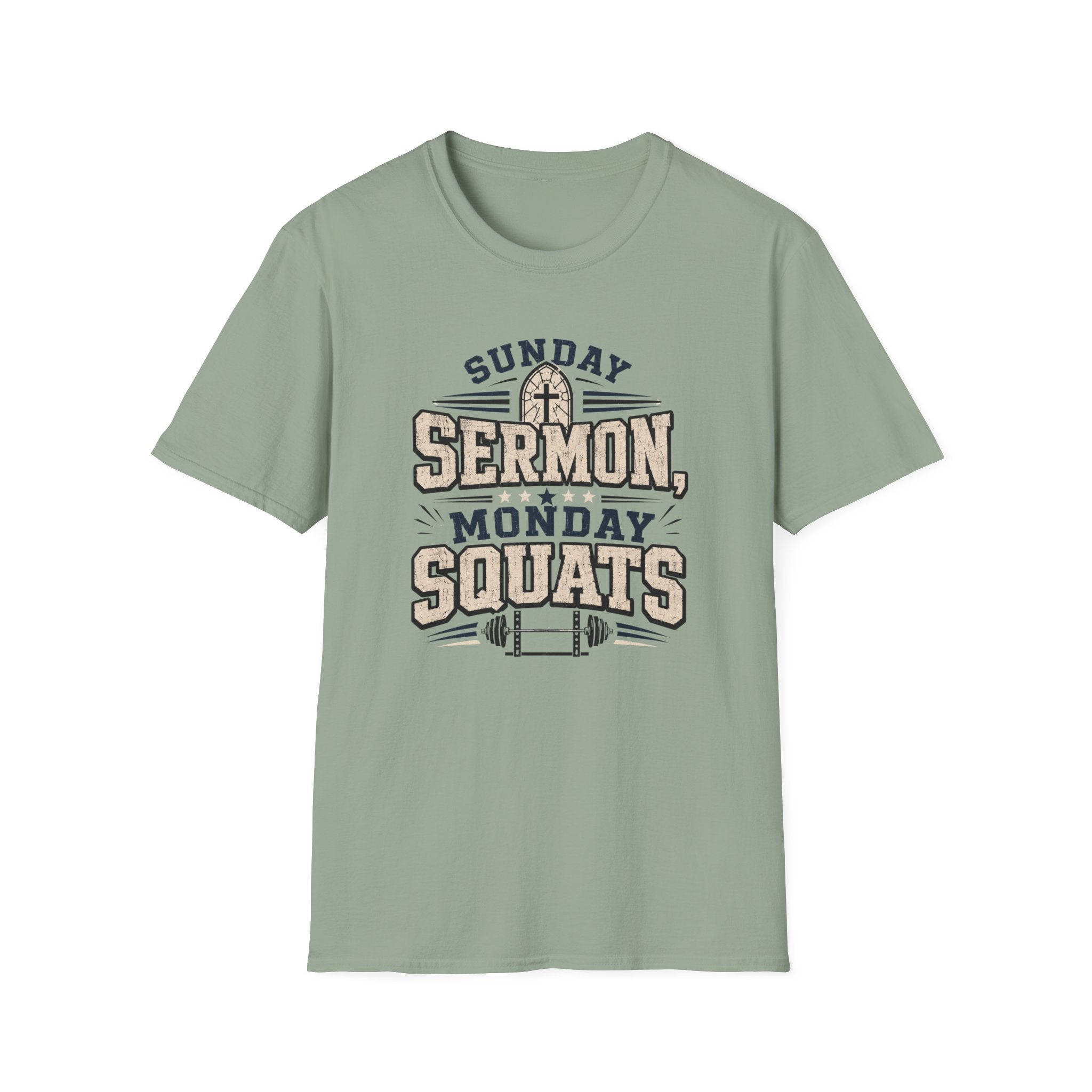 Sunday Sermons Monday Squats T-Shirt