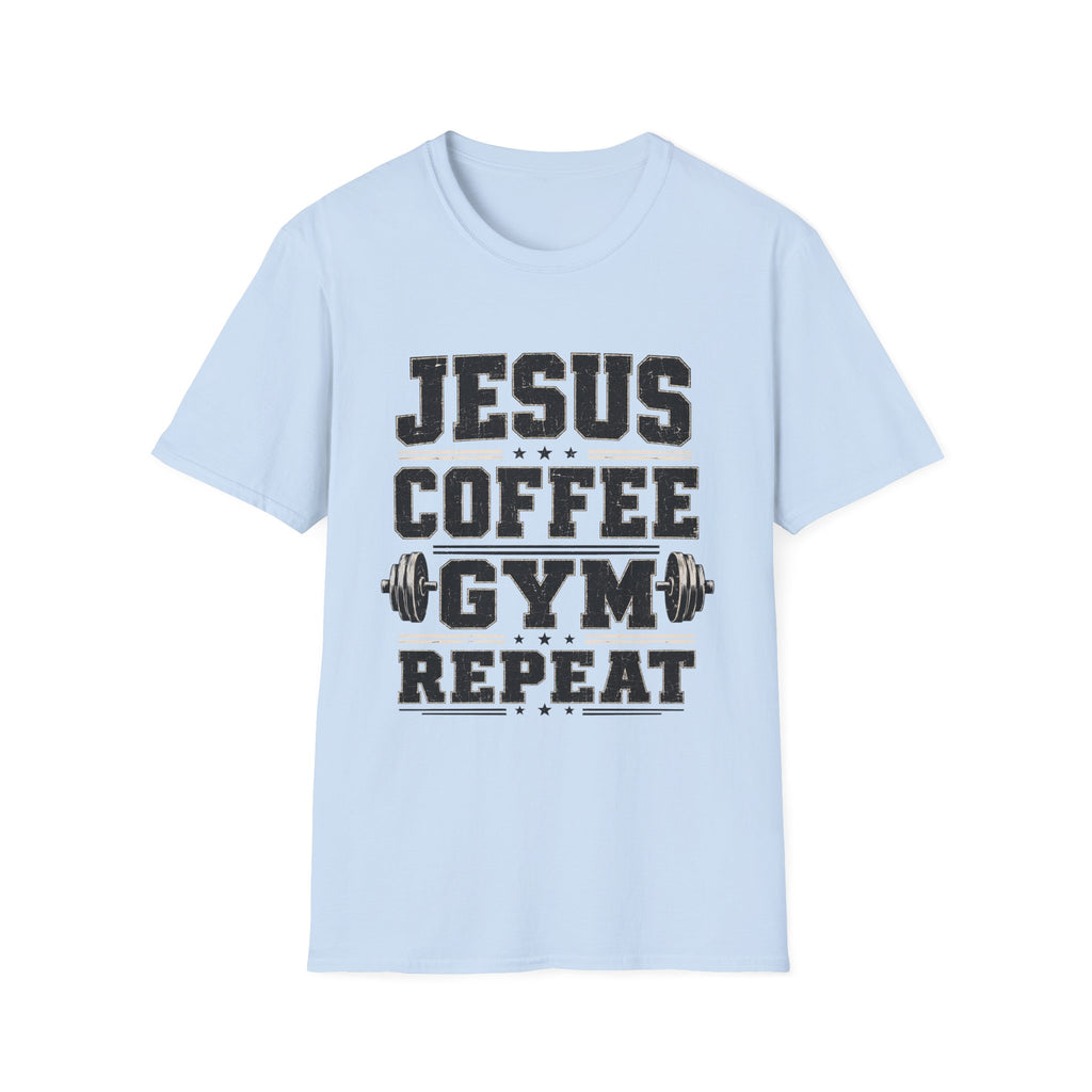Jesus Coffee Gym Repeat T-Shirt