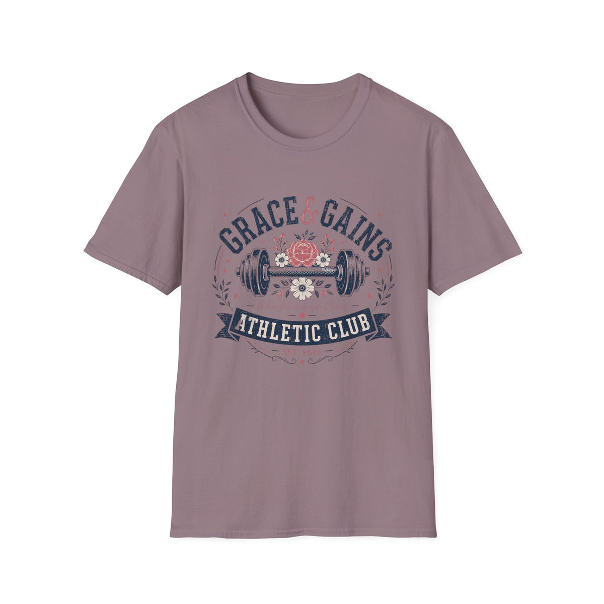 Grace & Gains Athletic Club T- Shirt
