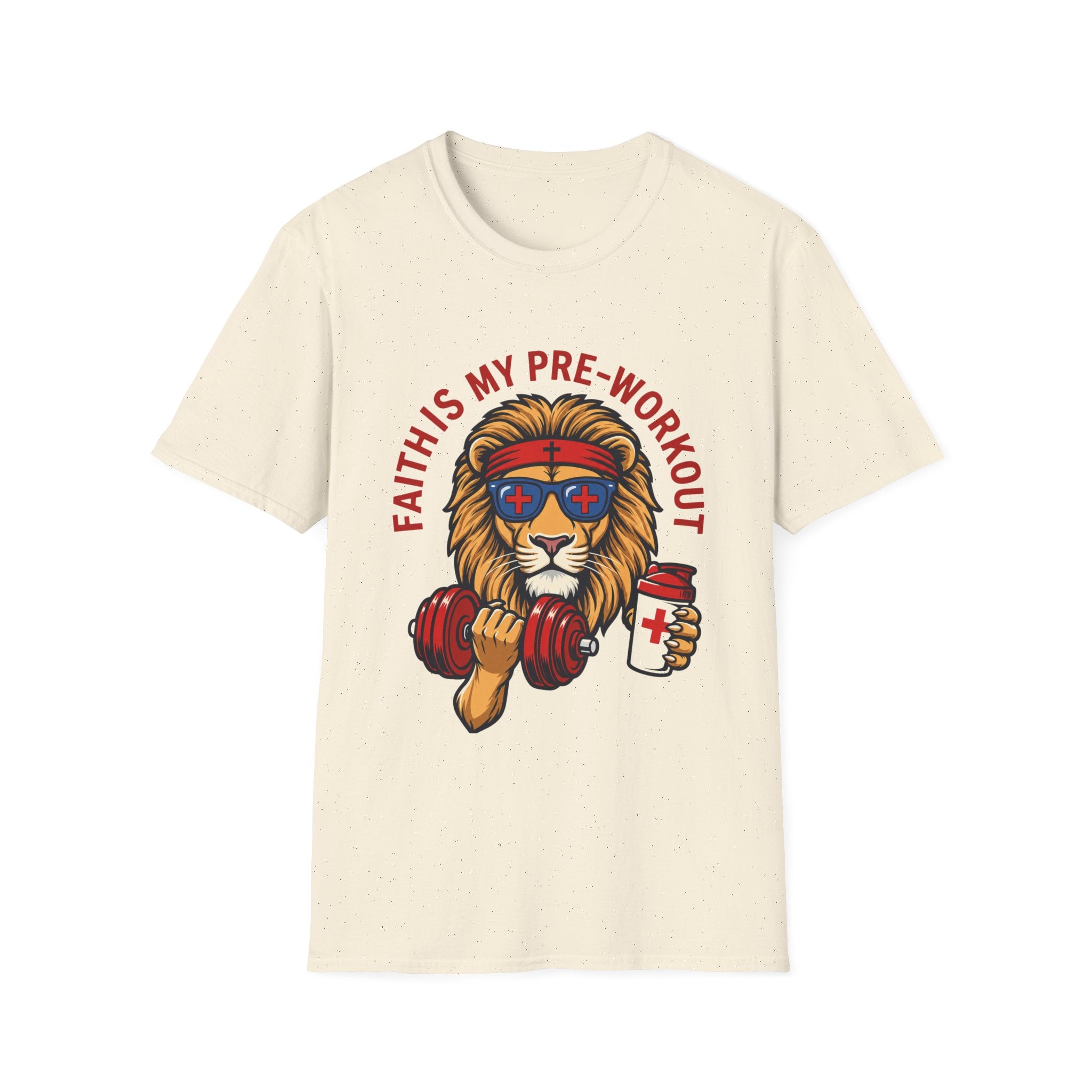 Faith Is My Pre-Work Out Lion T-Shirt
