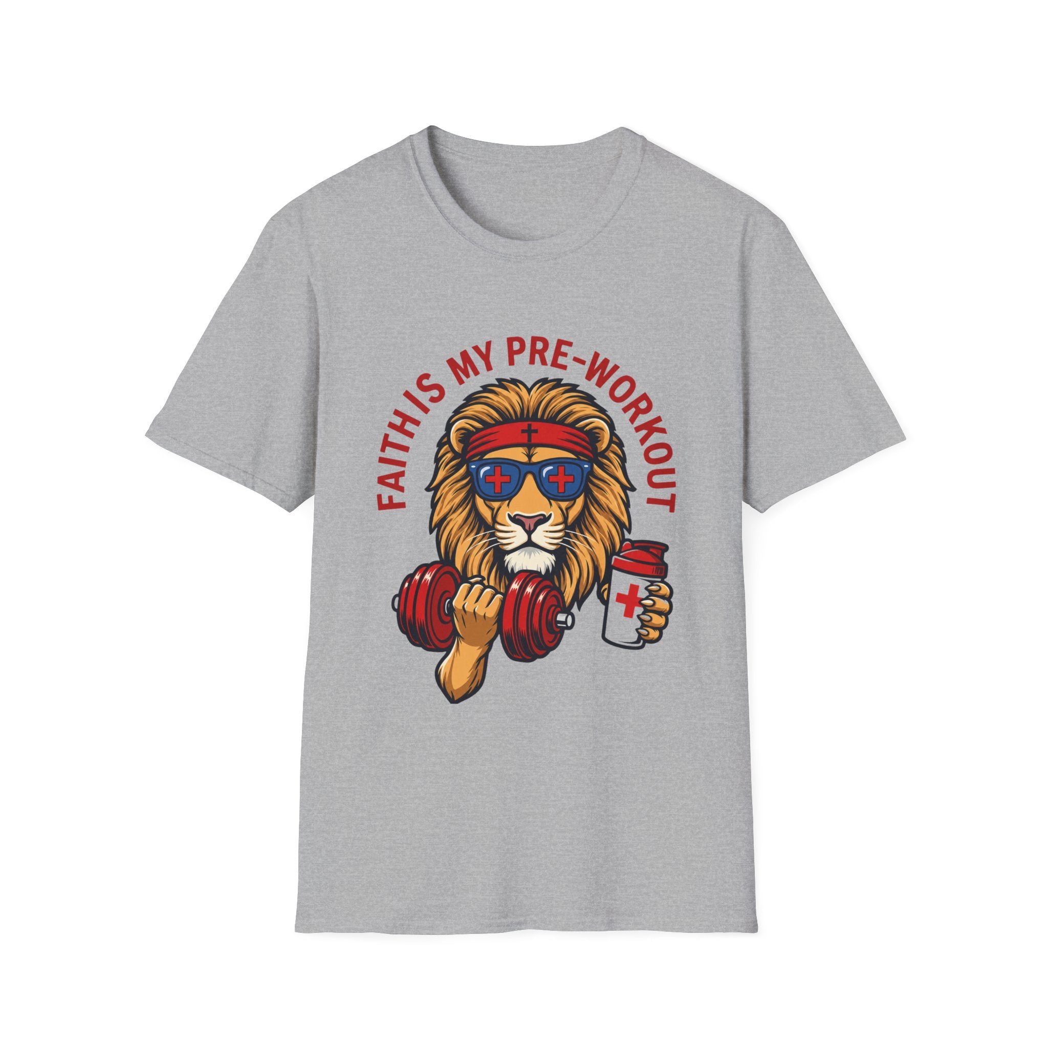 Faith Is My Pre-Work Out Lion T-Shirt