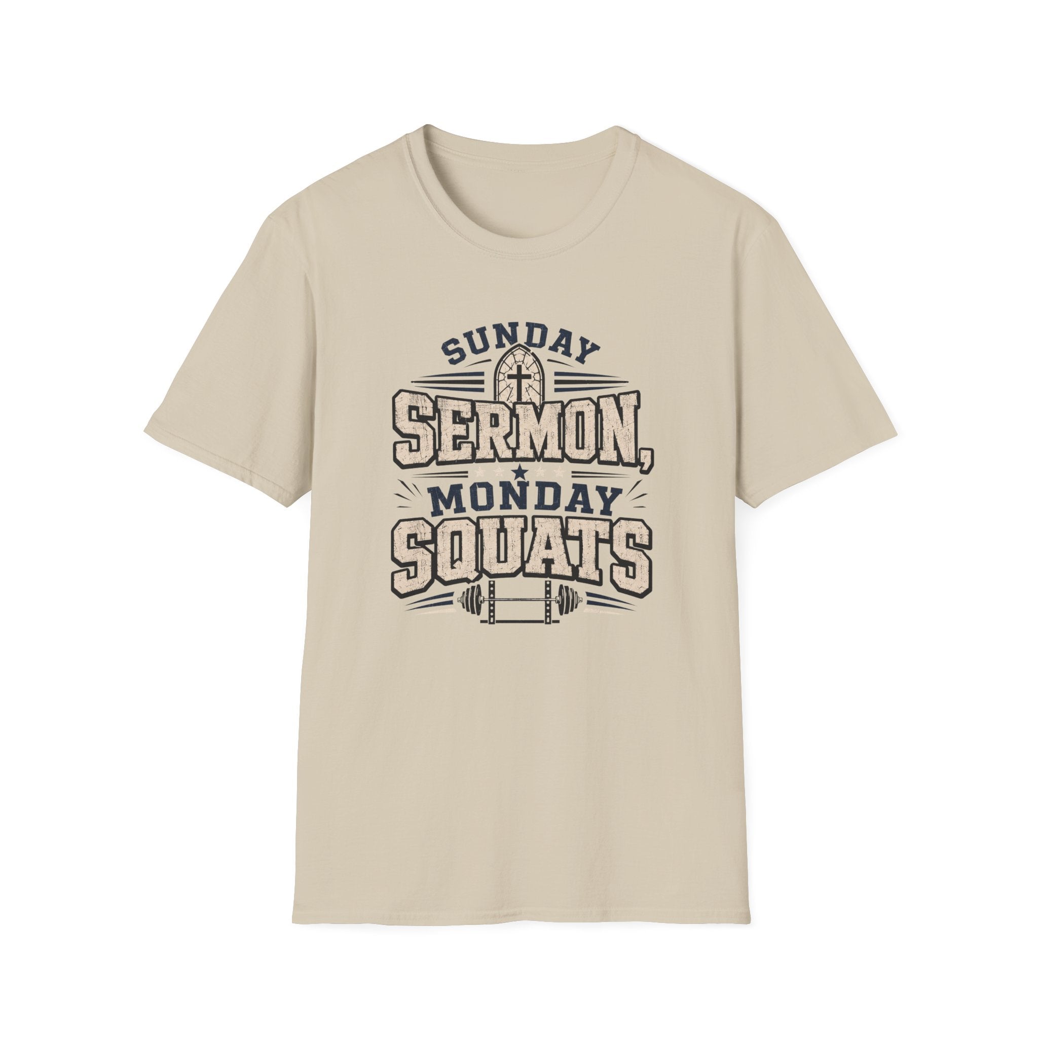 Sunday Sermons Monday Squats T-Shirt