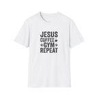 Jesus Coffee Gym Repeat T-Shirt