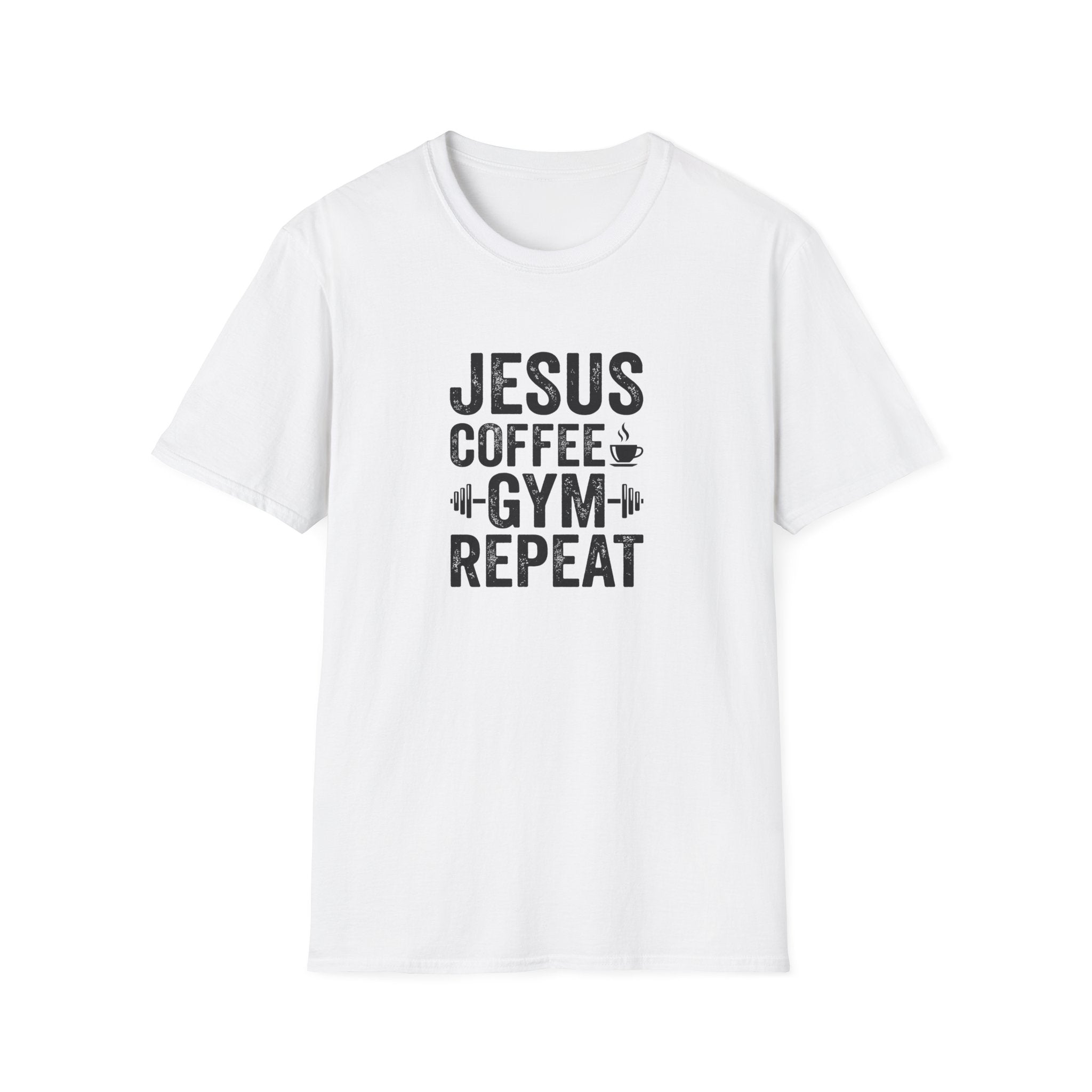 Jesus Coffee Gym Repeat T-Shirt