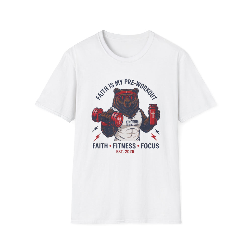 Faith Is My Pre-Workout Bear T-Shirt