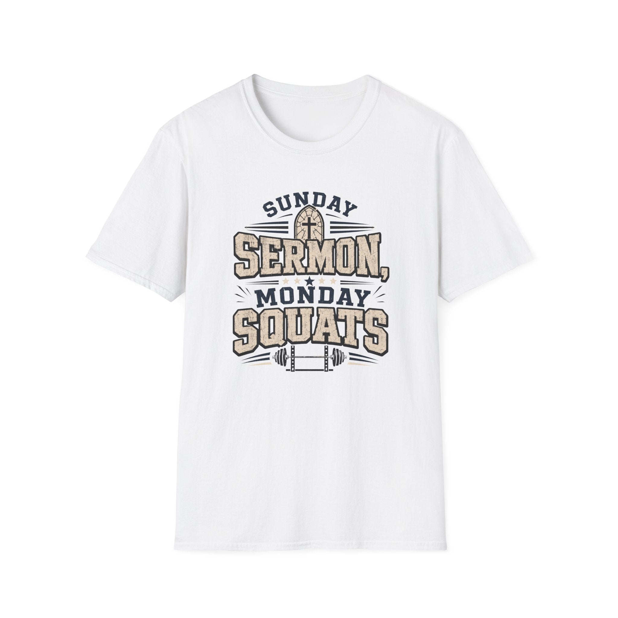 Sunday Sermons Monday Squats T-Shirt