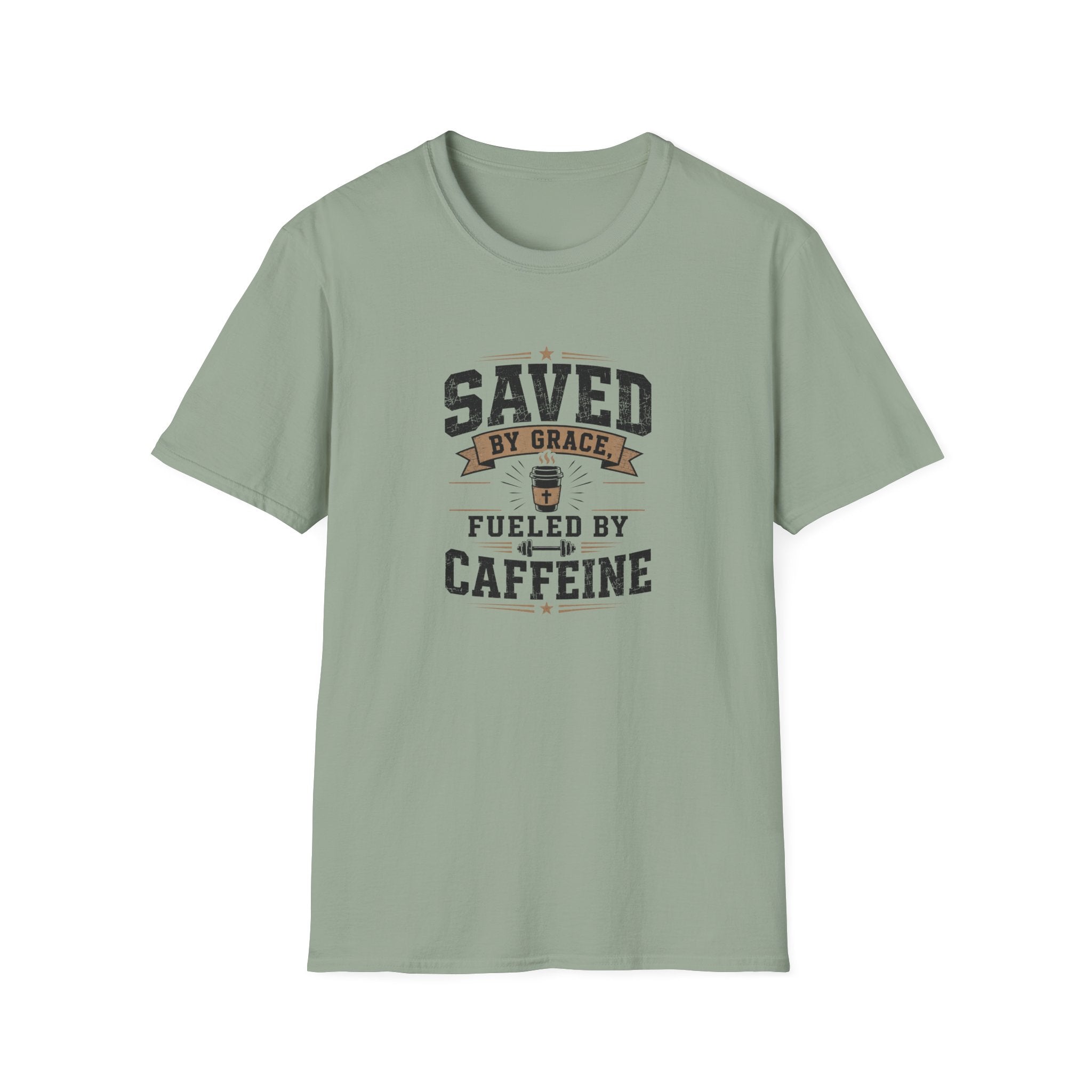 Saved By Grace Fueled By Caffeine T-Shirt