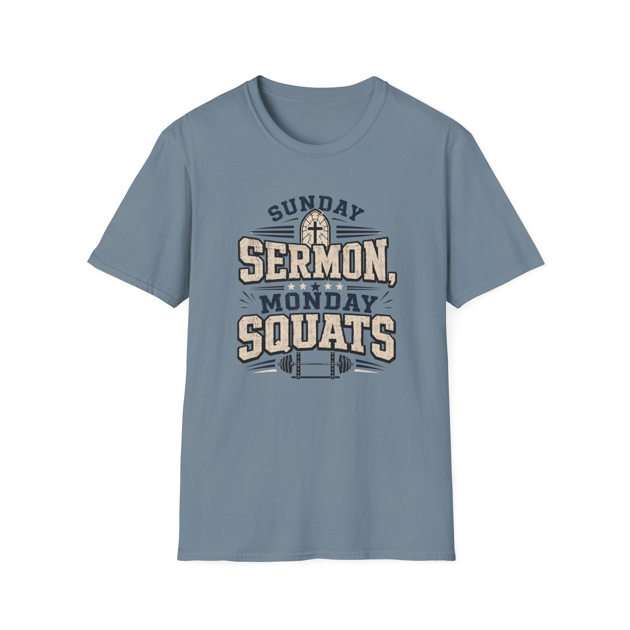 Sunday Sermons Monday Squats T-Shirt