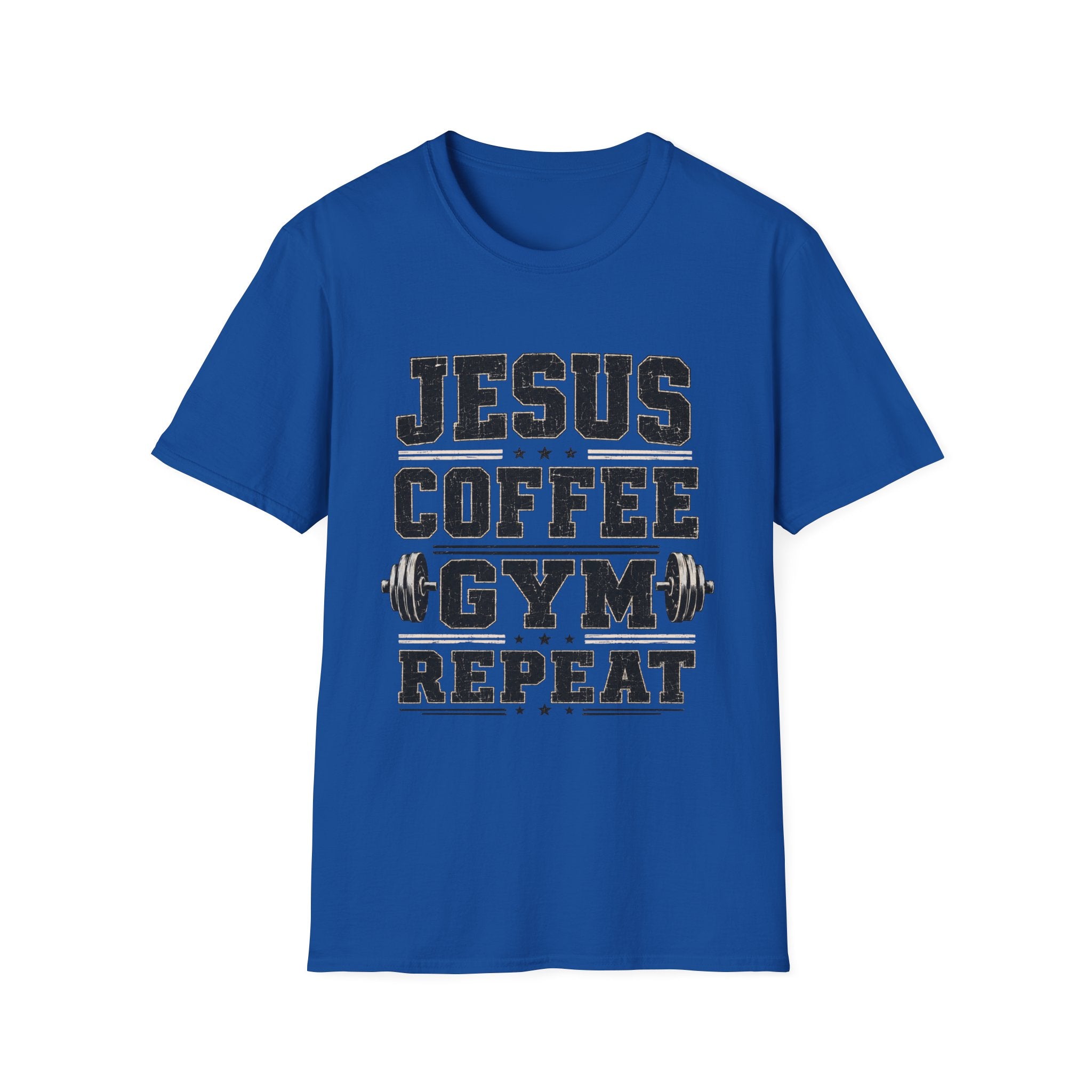 Jesus Coffee Gym Repeat T-Shirt
