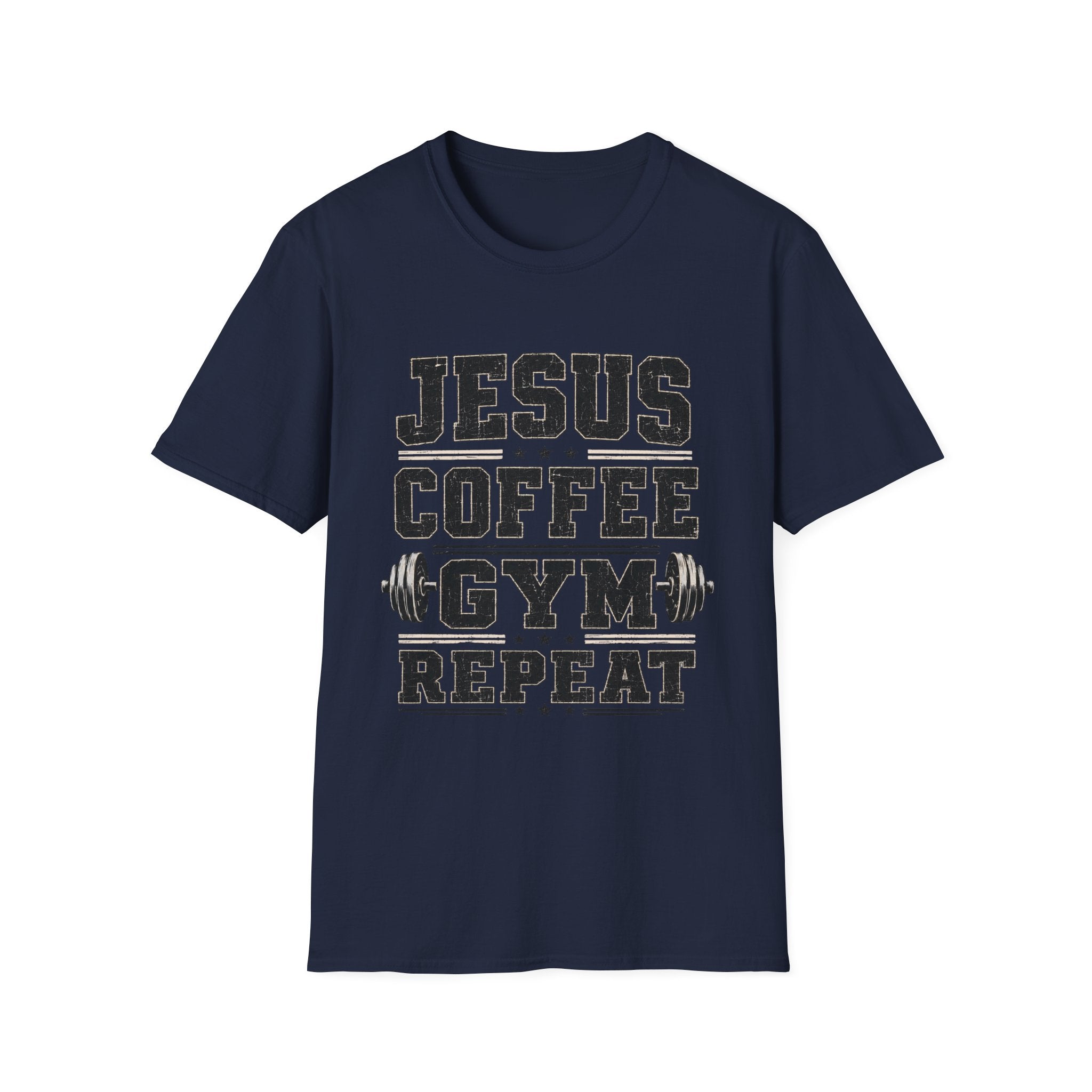 Jesus Coffee Gym Repeat T-Shirt