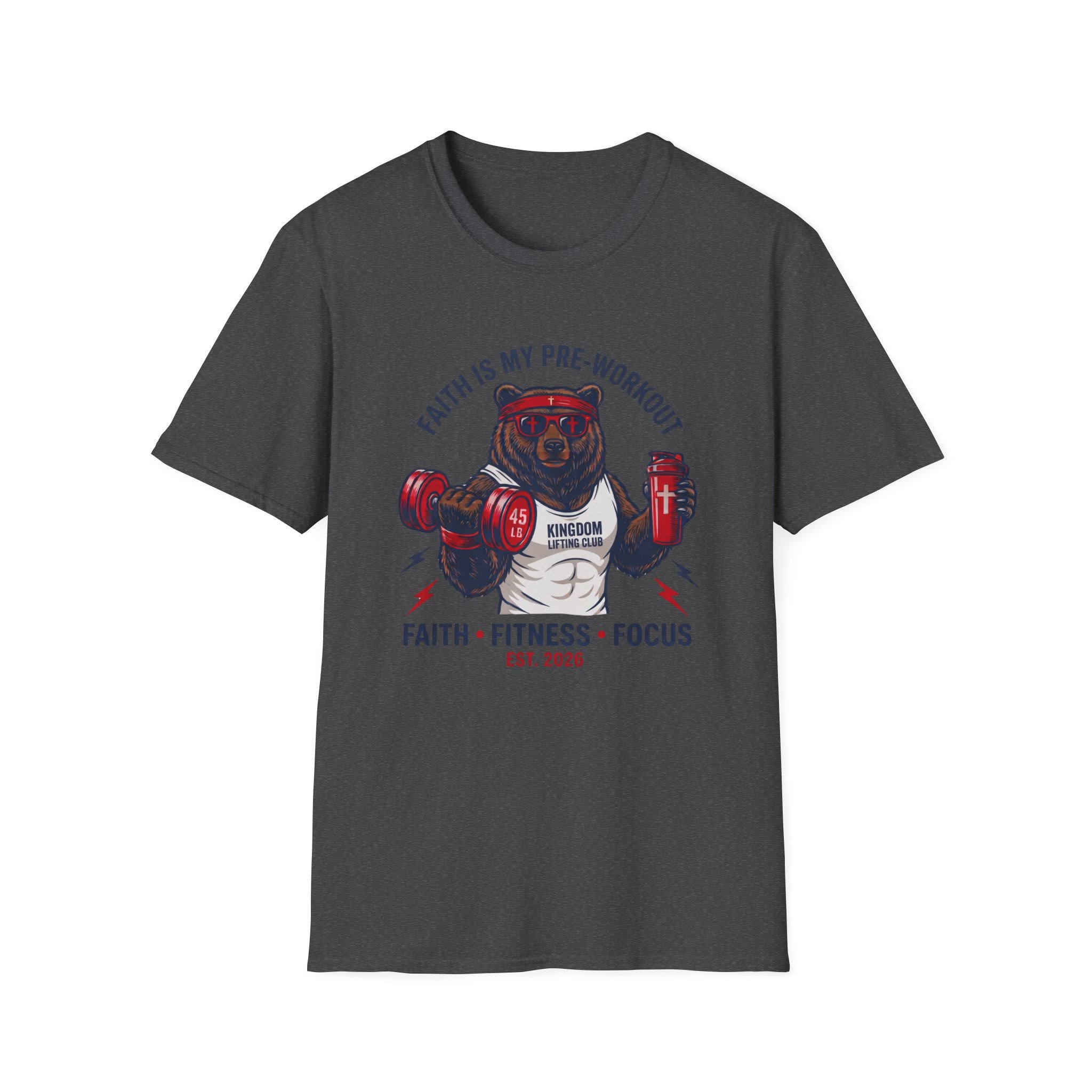 Faith Is My Pre-Workout Bear T-Shirt