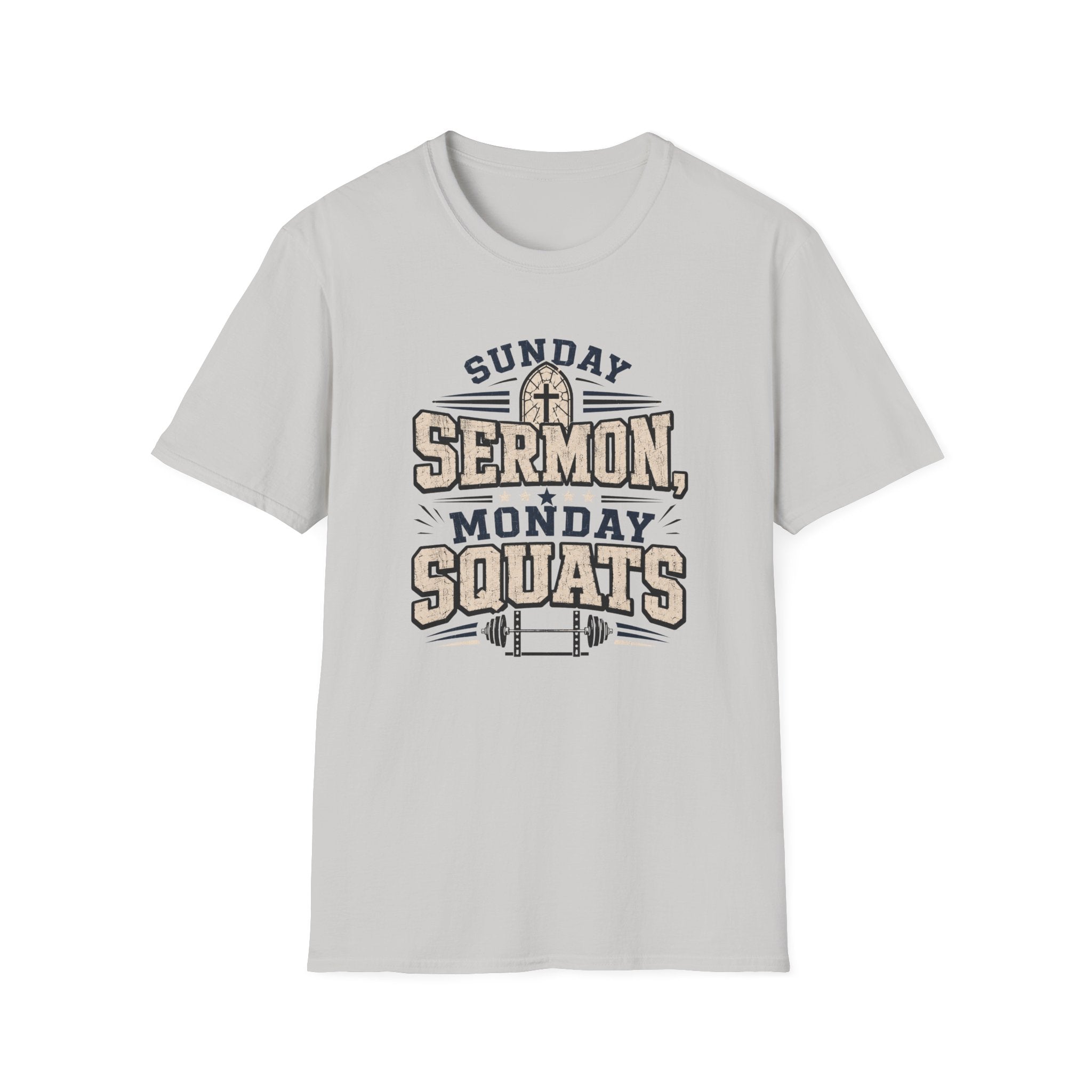 Sunday Sermons Monday Squats T-Shirt