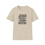 Jesus Coffee Gym Repeat T-Shirt