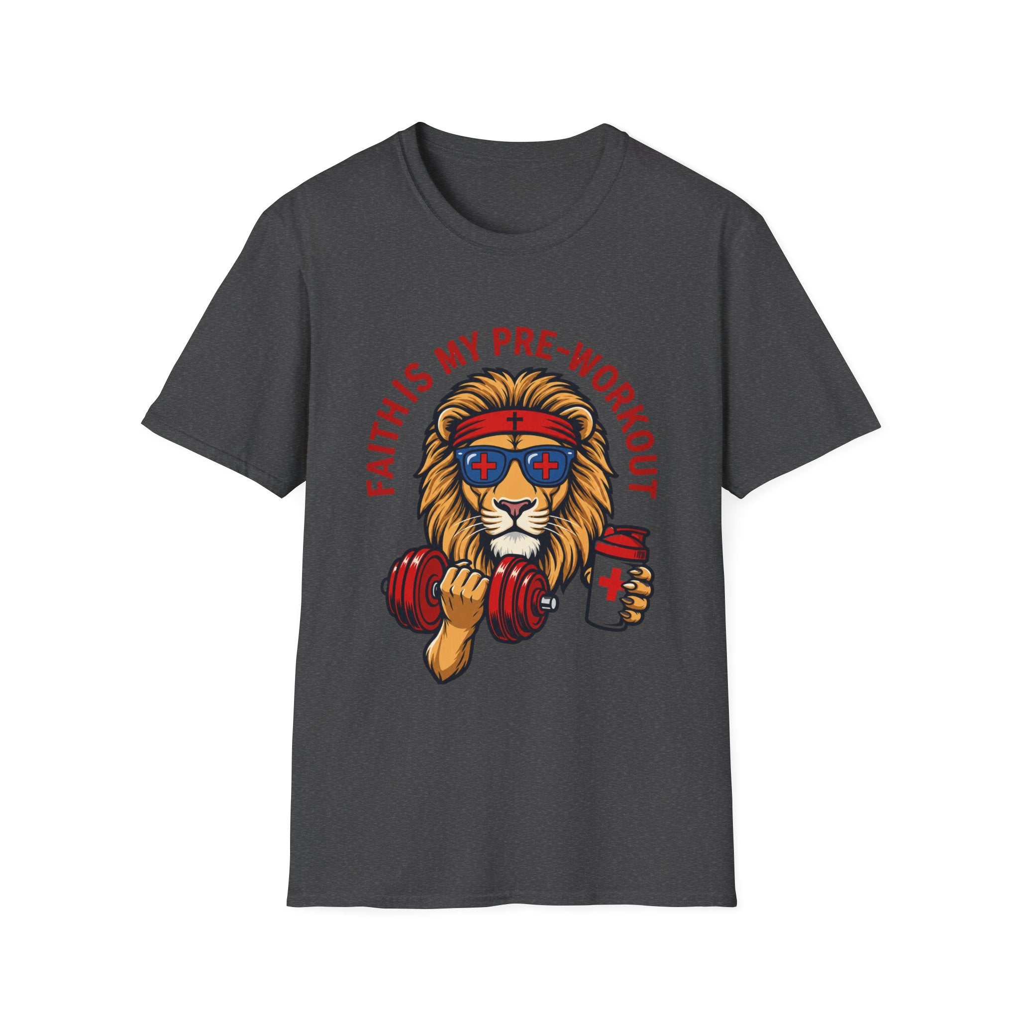 Faith Is My Pre-Work Out Lion T-Shirt