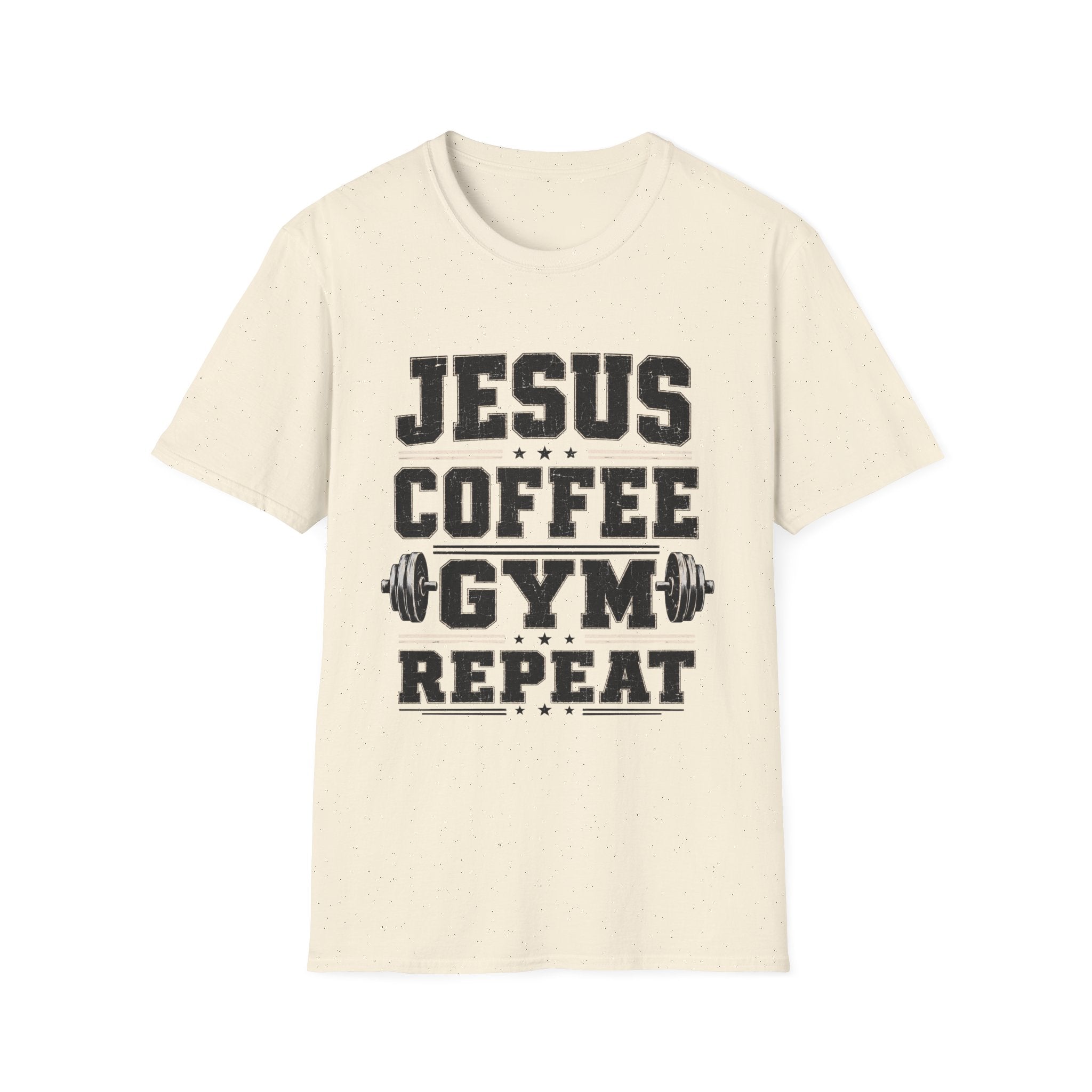 Jesus Coffee Gym Repeat T-Shirt