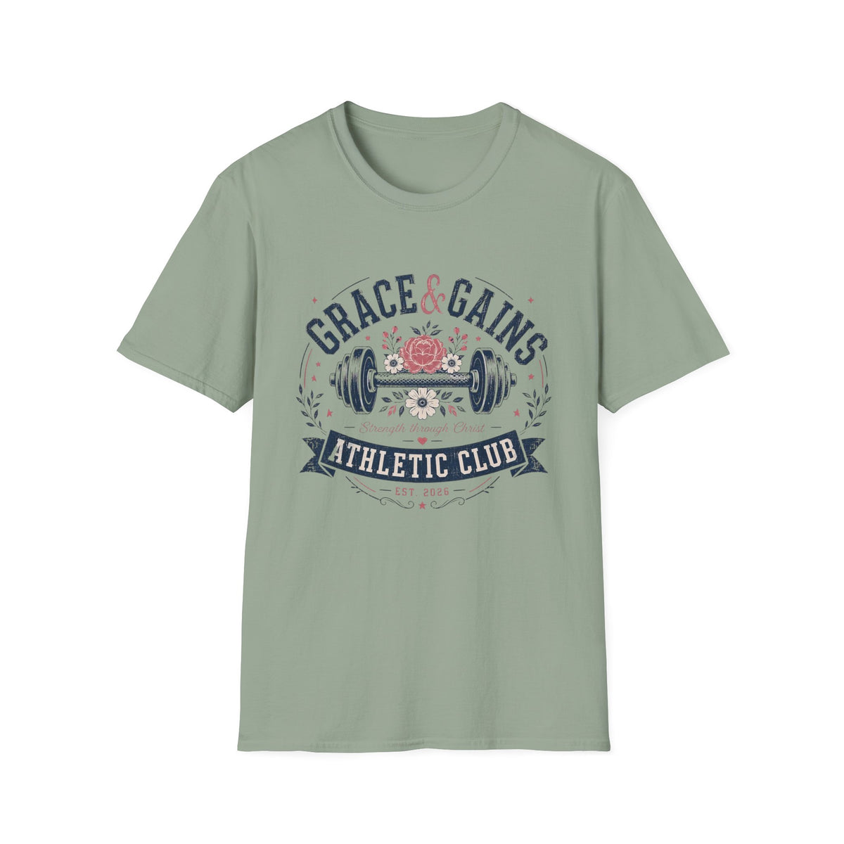 Grace & Gains Athletic Club T- Shirt
