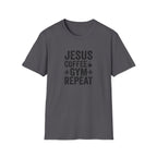 Jesus Coffee Gym Repeat T-Shirt