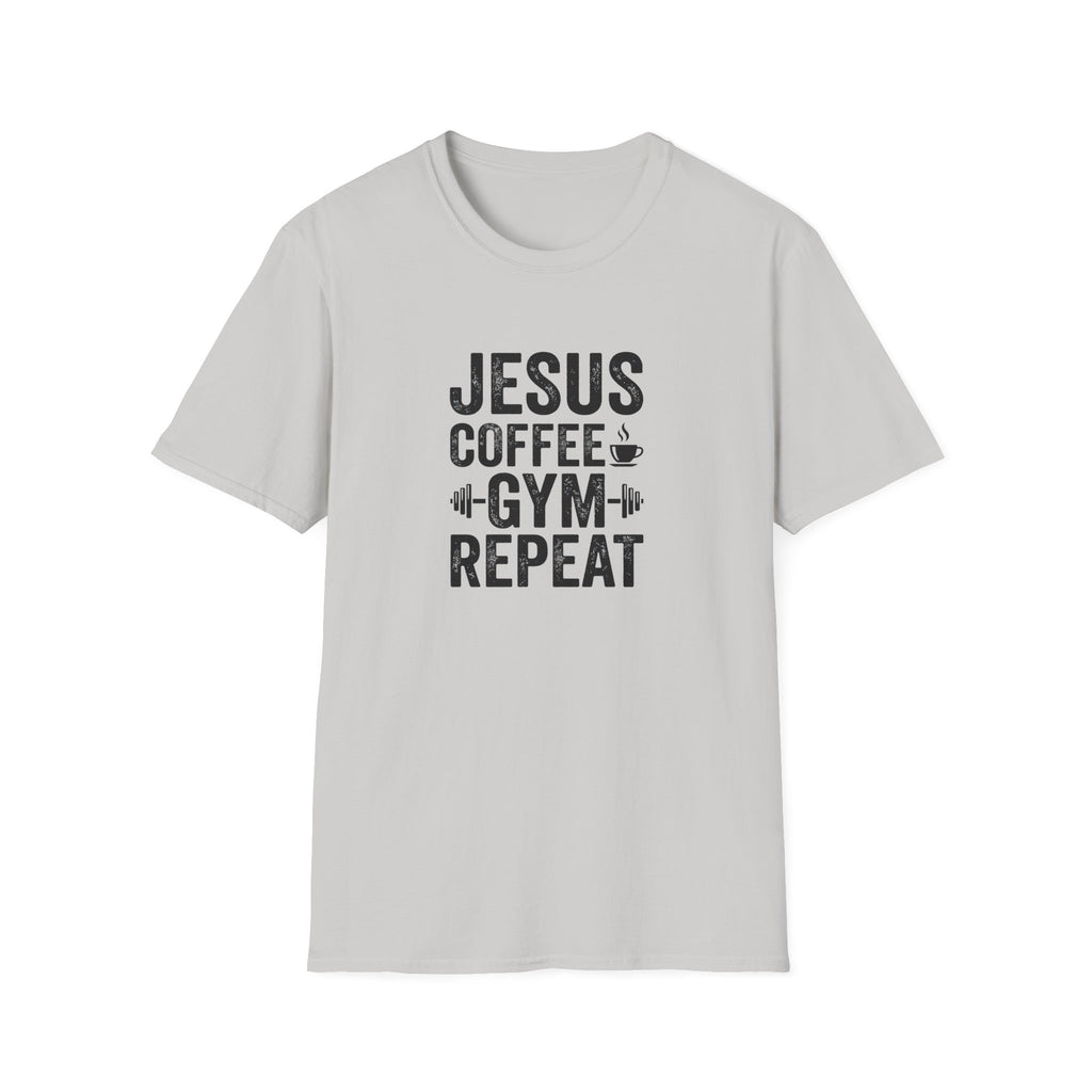 Jesus Coffee Gym Repeat T-Shirt