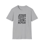 Jesus Coffee Gym Repeat T-Shirt