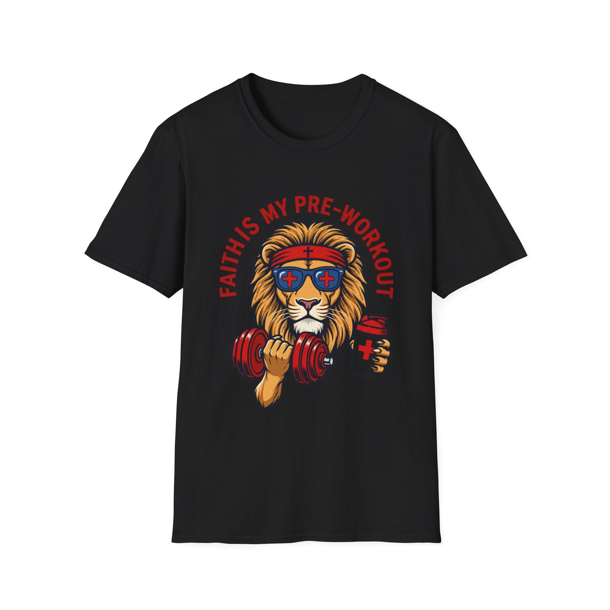 Faith Is My Pre-Work Out Lion T-Shirt
