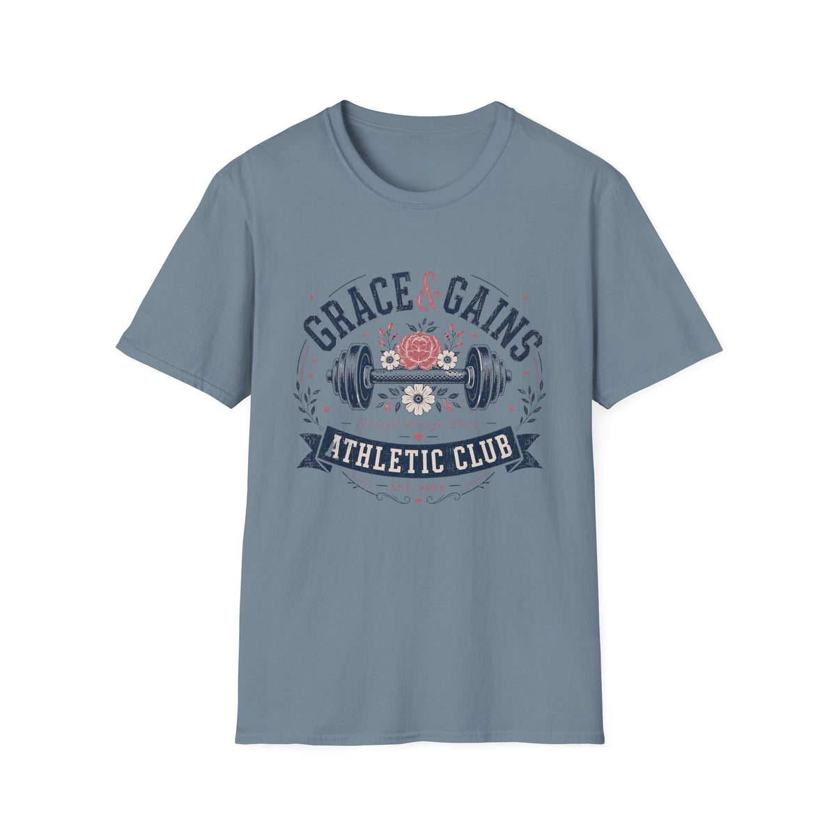 Grace & Gains Athletic Club T- Shirt