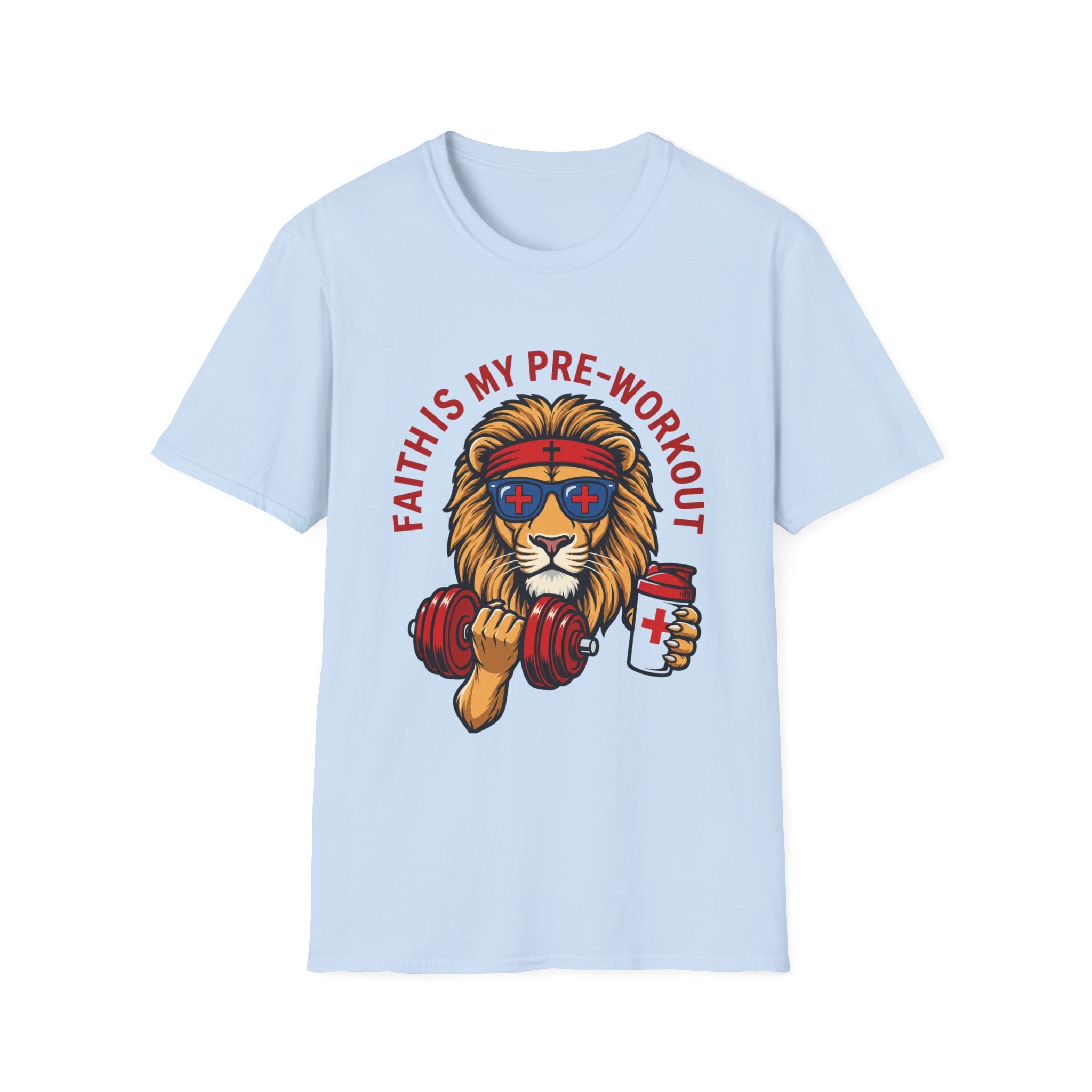 Faith Is My Pre-Work Out Lion T-Shirt